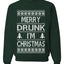 Merry Drunk I'm Christmas Beer Wine Drinking Holiday Humor  Ugly Christmas Sweater Unisex Crewneck Graphic Sweatshirt