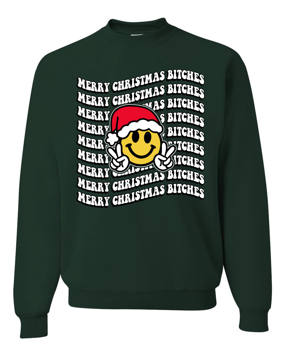 Merry Christmas Bitches Christmas Sweater Unisex Crewneck Sweatshirt