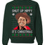 Shut Up Hippy It's Christmas Ugly Christmas Sweater Unisex Crewneck Sweatshirt