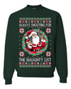 Always Shooting For The Naughty List Ugly Christmas Sweater Unisex Crewneck Sweatshirt