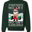 No Lift No Gift Fitness Workout Santa Ugly Christmas Sweater Unisex Crewneck Sweatshirt