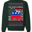 I'm Dreaming Of A Right Christmas Republican GOP  Ugly Christmas Sweater Unisex Crewneck Sweatshirt