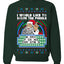 Santa Game Show I'd Like To Solve the Puzzle Wheel Ugly Christmas Sweater Unisex Crewneck Sweatshirt