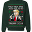 Ho Ho Ho Joe's Got To Go Trump 2024 Ugly Christmas Sweater Unisex Crewneck Sweatshirt
