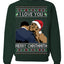 I Love You Merry Chrithmith Funny Boxing Fight Meme Classic Funny Xmas Ugly Christmas Sweater Crewneck Sweatshirt