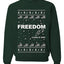 Freedom, Charlie Kirk Political Activist, Right Wing, Ugly Christmas Sweater, Crewneck Sweatshirts
