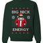 Big Nick Energy, Funny Humor, Ugly Christmas Unisex Sweater, Crewneck Sweatshirts
