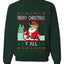 Merry Christmas Y'all Christmas Sweater,Unisex Ugly Christmas Crewneck Sweatshirts