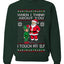 When I Think About You I Touch My Elf, Unisex Ugly Christmas Sweater, Crewneck Sweatshirts