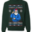 Santa Stands On Christmas, Unisex Ugly Christmas Sweater, Crewneck Sweatshirts