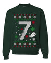 Christmas 7 Meme, Unisex Ugly Christmas Crewneck Sweatshirts