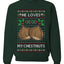 He Loves my Chestnuts, Unisex Ugly Christmas Sweater Crewneck Sweatshirts