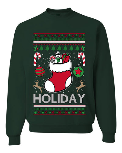 Holiday, Unisex Ugly Christmas Sweater, Crewneck Sweatshirts