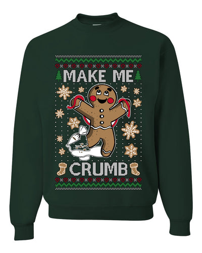 Make Me Crumb,Unisex Ugly Christmas Sweater, Crewneck Sweatshirts