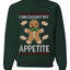 I Brought My Appetitie, Unisex Ugly Christmas Crewneck Sweatshirts