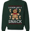 Lookin Like A Snack, Unisex Ugly Christmas Sweater Crewneck Sweatshirts