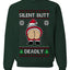 Silent Butt Deadly Farting Santa, Unisex Ugly Christmas Sweater, Crewneck Sweatshirts