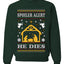 Spoiler Alert He Dies Nativity Scene, Unisex Ugly Christmas Sweater, Crewneck Sweatshirts