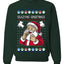 Seazyns Greeting Santa Packing Lip Pouch, Unisex Ugly Christmas Sweater Crewneck Sweatshirts