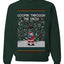 Goopin' Through The Snow Gamer Santa, Unisex Ugly Christmas Sweater Crewneck Sweatshirts
