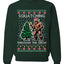 Squatching Through The Snow Bigfoot, Unisex Ugly Christmas Sweater Crewneck Sweatshirts
