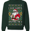 I Saw Santa Splitting The G, Unisex Ugly Christmas Sweater Crewneck Sweatshirts