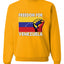 Freedom For Venezuelan Raised Fist Sweater, Unisex Crewneck Sweatshirts