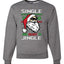 Santa Single and Ready to Jingle Merry Christmas Unisex Crewneck Graphic Sweatshirt