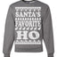 Santa's Favorite Ho White  Ugly Christmas Sweater Unisex Crewneck Sweatshirt