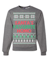Santa's Favorite Homo Ugly Christmas Sweater Unisex Crewneck Sweatshirt