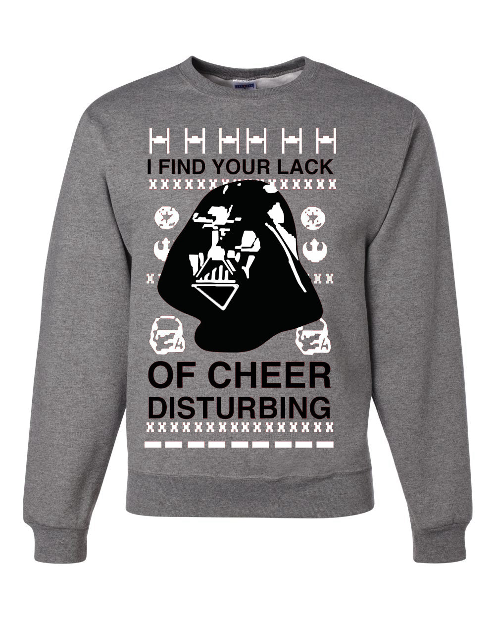 I find your Lack of Cheer Disappointing Ugly Christmas Sweater Unisex Crewneck Sweatshirt