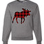 Plaid Buck  Unisex Crewneck Sweatshirt