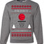 Merry Swishmas Basketball Sports Ugly Christmas Sweater Crewneck Sweatshirt