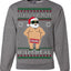 Ask Your Mom If I'm Real Funny Censored Santa Claus Ugly Christmas Sweater Crewneck Sweatshirt