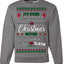 Serial Killer Docs or Christmas Movies Slaying Sleighing Ugly Christmas Sweater Crewneck Sweatshirt