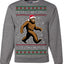 Merry Christmas Ya Filthy Humans Funny Sasquatch Bigfoot Ugly Christmas Sweater Crewneck Sweatshirt