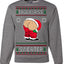 Ugly Ass Sweater Funny Santa Claus Butt Xmas Ugly Christmas Sweater Crewneck Sweatshirt