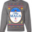 Ultra MAGA Superior Agenda Trump 2024 Funny Beer Logo Ugly Christmas Sweater Crewneck Sweatshirt