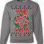 Hail Santa Funny Satanic Candy Devil Heavy Metal Satan Ugly Christmas Sweater Crewneck Sweatshirt