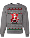 What Happens on Santa's Lap Stays on Santa's Lap, Funny Dirty X Rated Naughty Ugly Christmas Sweater Crewneck Sweatshirt