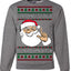 Santa Knows You've Been a Dumb Bitch Funny Vulgar Dirty Ugly Christmas Sweater Crewneck Sweatshirt