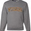 Wyoming  Camo Fill Orange Outline Sweater, Unisex Crewneck Sweatshirts