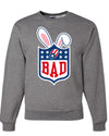 Bunny Bowl Football BAD Parody Sweater, Unisex Crewneck Sweatshirts
