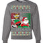 Slap Meme Award Show Parody Keep Santa's Name Out Your Mouth Ugly Christmas Sweater Unisex Crewneck Sweatshirt