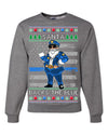 Santa Backs The Blue Pro Police Santa Claus Ugly Christmas Sweater Unisex Crewneck Sweatshirt