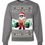 No Lift No Gift Fitness Workout Santa Ugly Christmas Sweater Unisex Crewneck Sweatshirt
