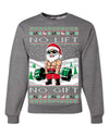 No Lift No Gift Fitness Workout Santa Ugly Christmas Sweater Unisex Crewneck Sweatshirt