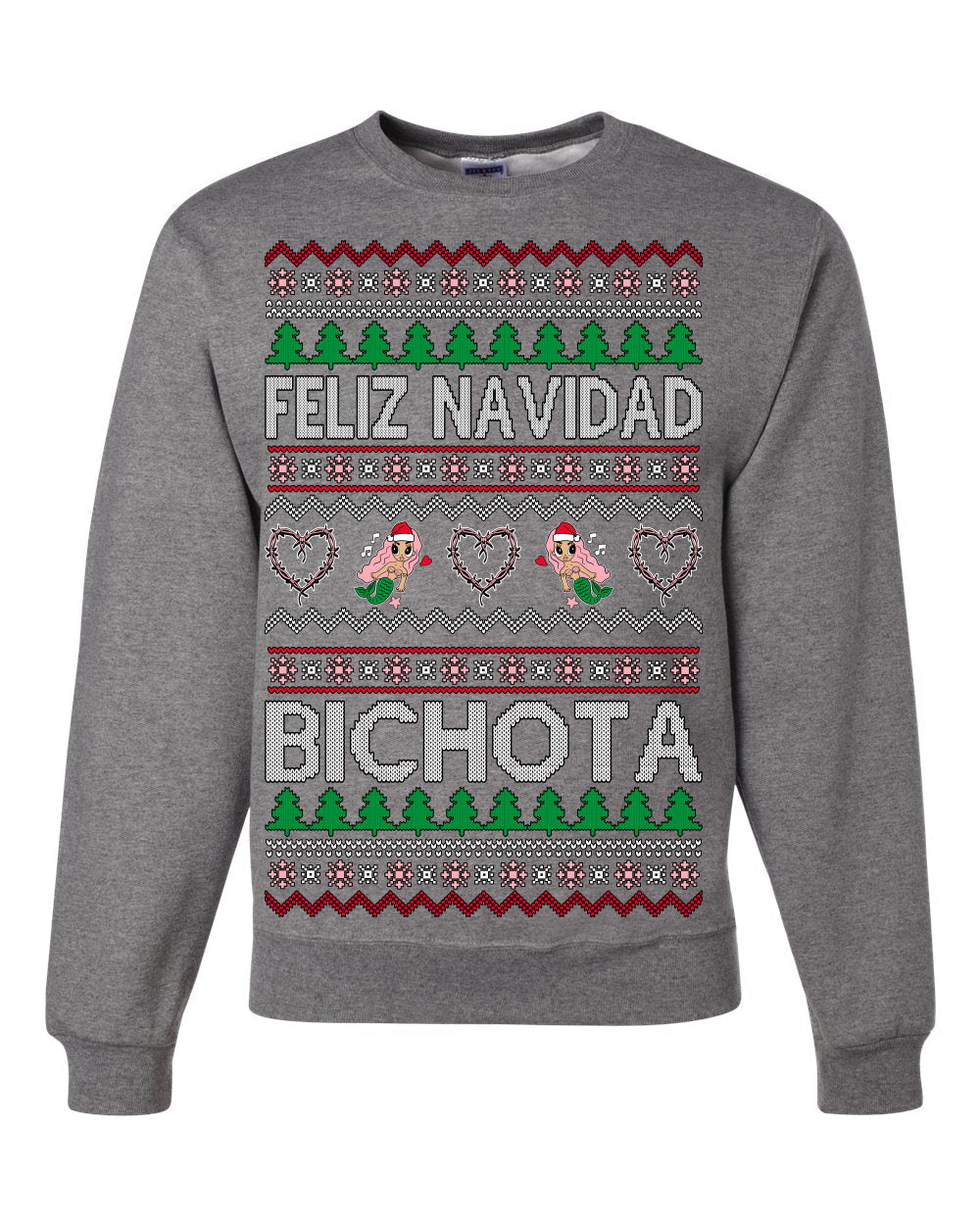 Feliz Navidad Bichota Ugly Christmas Sweater Unisex Crewneck Sweatshirt