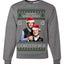 Here To F Stuff Up Step Brothers Holiday Pose Ugly Christmas Sweater Unisex Crewneck Sweatshirt