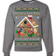Gingerbread Not A Crack House It's A Crack Home Ugly Christmas Sweater Unisex Crewneck Sweatshirt